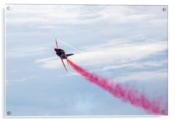 Red Arrows Bournemouth Air Show 2022 Acrylic by Derek Daniel