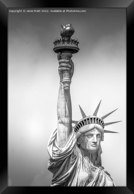 Lady Liberty 2 Framed Print by Janie Pratt