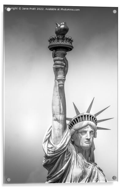 Lady Liberty 2 Acrylic by Janie Pratt
