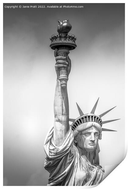 Lady Liberty 2 Print by Janie Pratt
