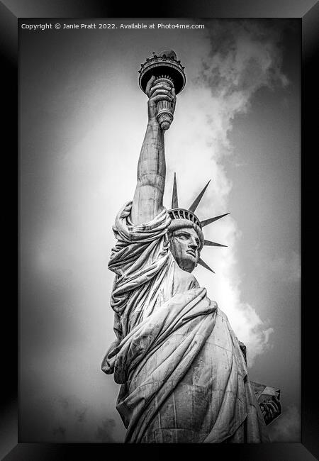 Lady Liberty 1 Framed Print by Janie Pratt