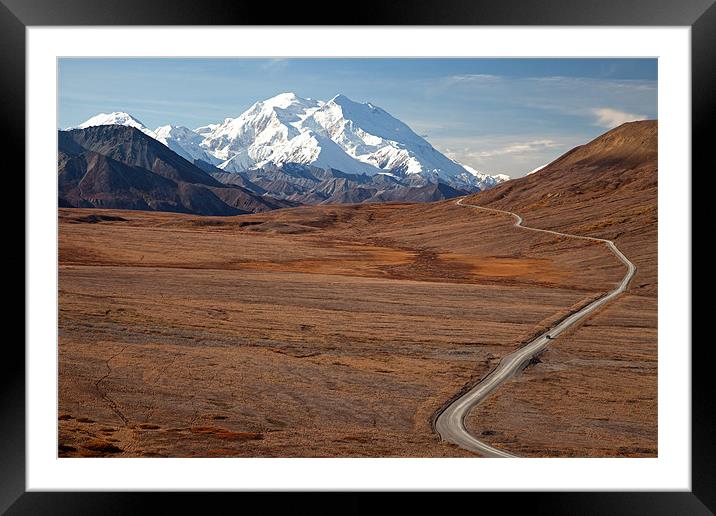 Mount McKinley Framed Mounted Print by Gail Johnson