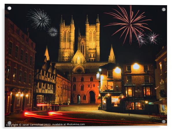 Gothic Cathedral Illuminated Acrylic by Janet Carmichael