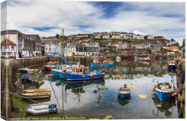 Mevagissey  Canvas Print by Jim Monk