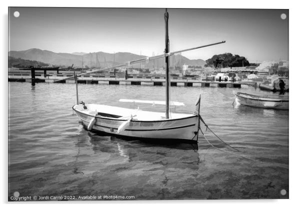 Fishing boat - CR2205-7701-BW Acrylic by Jordi Carrio