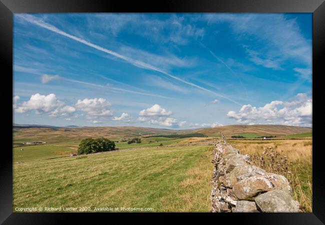Across to Harwood, Teesdale Framed Print by Richard Laidler