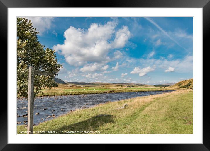 The Pennine Way at Cronkley, Teesdale (1) Framed Mounted Print by Richard Laidler