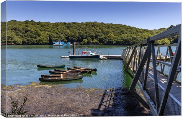 River Fal Crossing Canvas Print by Jim Monk
