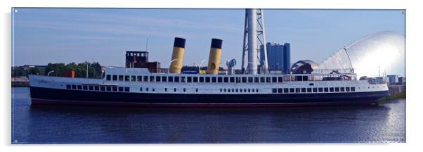 TS Queen Mary Acrylic by Allan Durward Photography