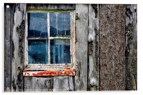 Window and timber Acrylic by Chris Drabble