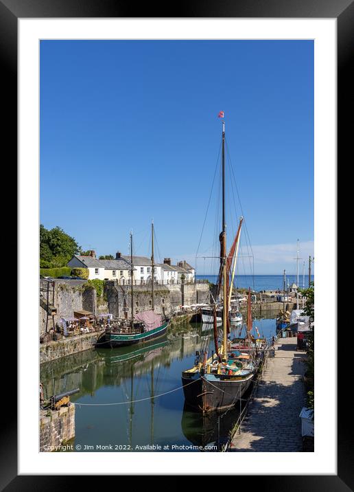 Charlestown Harbour, Cornwall Framed Mounted Print by Jim Monk
