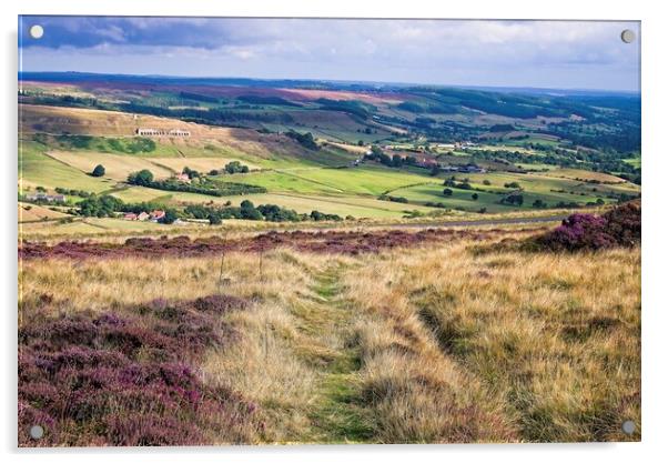 Yorkshire Moorland Landscape Acrylic by Martyn Arnold