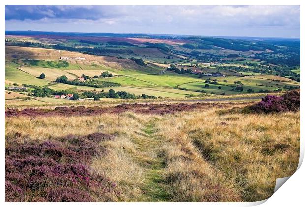 Yorkshire Moorland Landscape Print by Martyn Arnold