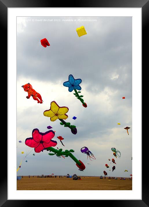 Kite festival at Lytham St. Annes Framed Mounted Print by David Birchall