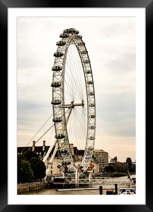 London Eye 02 Framed Mounted Print by Glen Allen
