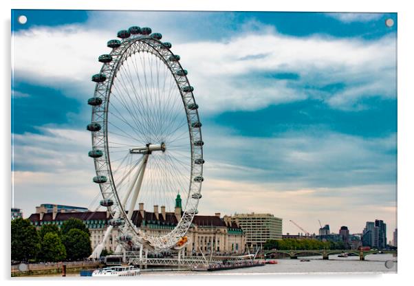 London Eye 03 Acrylic by Glen Allen