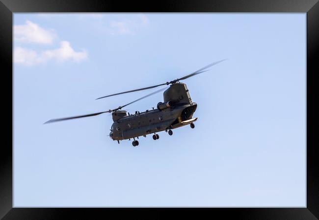 Boeing Chinook HC6A Helicopter  Framed Print by Phil Durkin DPAGB BPE4