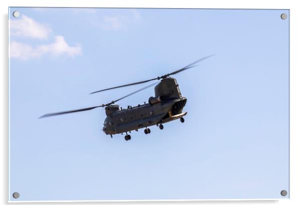 Boeing Chinook HC6A Helicopter  Acrylic by Phil Durkin DPAGB BPE4