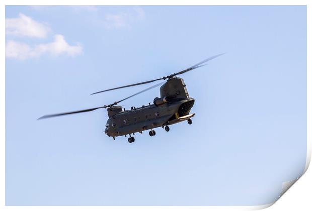 Boeing Chinook HC6A Helicopter  Print by Phil Durkin DPAGB BPE4