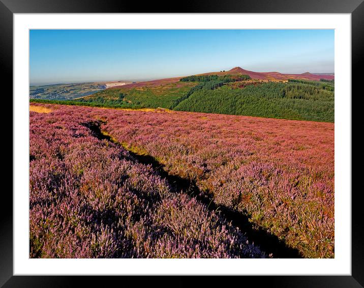 Win Hill from Bamford Edge, Derbyshire, Peak District Framed Mounted Print by Darren Galpin
