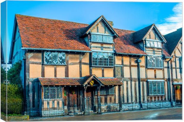Shakespeare's birthplace Canvas Print by Bill Allsopp