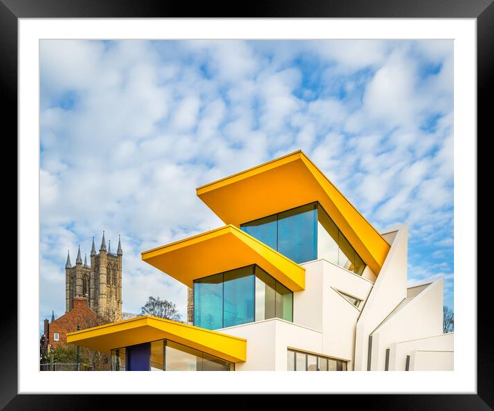 Architectural contrasts Framed Mounted Print by Bill Allsopp
