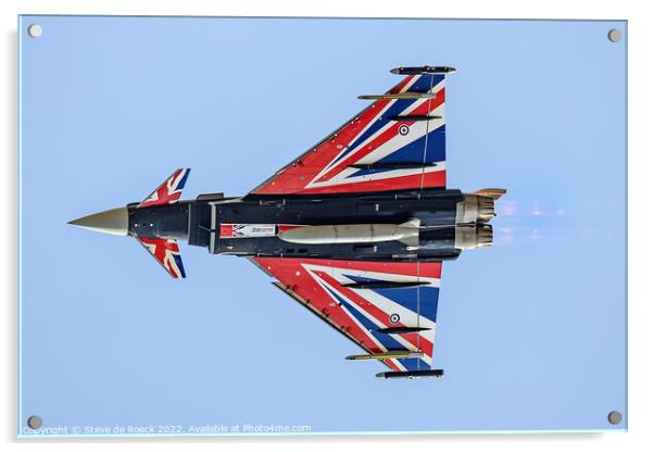 Eurofighter Typhoon Fighter Jet Acrylic by Steve de Roeck