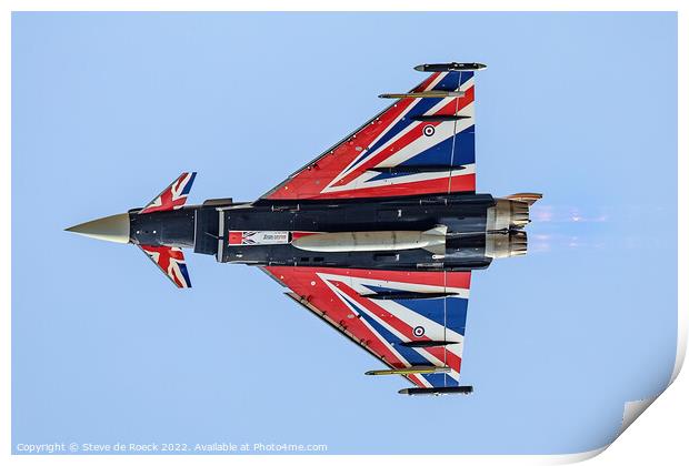 Eurofighter Typhoon Fighter Jet Print by Steve de Roeck