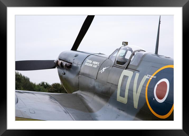 Spitfire MK Vc EE602 Framed Mounted Print by J Biggadike