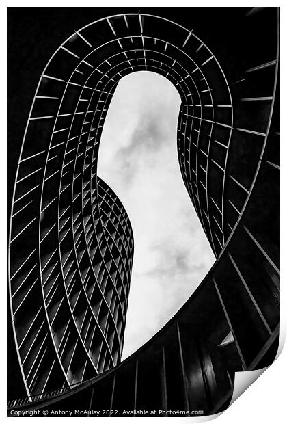 Copenhagen Axel Towers Through the Keyhole Print by Antony McAulay