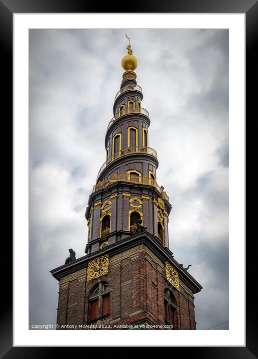 Copenhagen Church of Our Saviour Framed Mounted Print by Antony McAulay