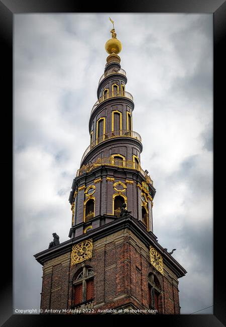 Copenhagen Church of Our Saviour Framed Print by Antony McAulay