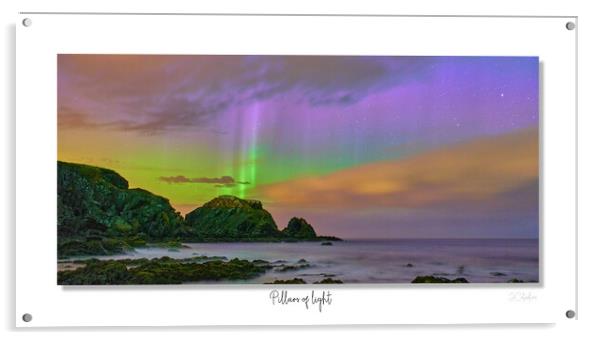 Pillars of light northern lights aurora borealis Acrylic by JC studios LRPS ARPS