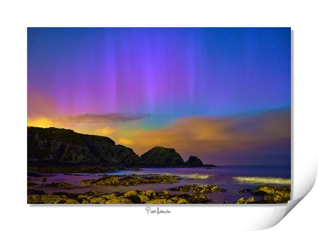 Pure heaven northern lights aurora borealis Print by JC studios LRPS ARPS