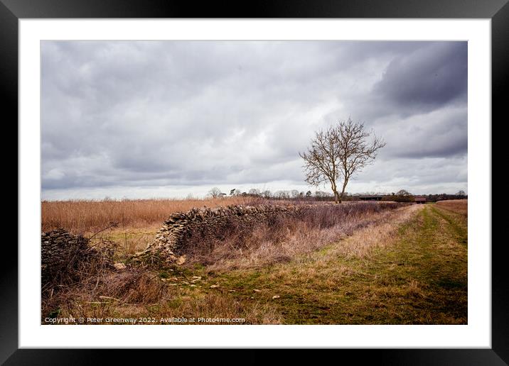 The Rural Oxfordshire Countryside Framed Mounted Print by Peter Greenway