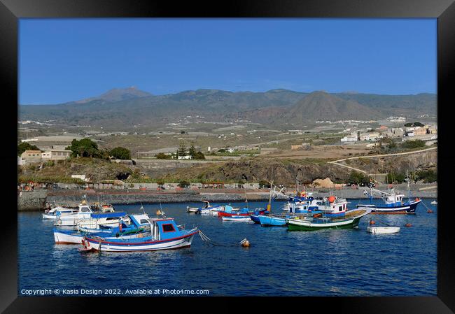Playa San Juan, Tenerife, Canary Islands, Spain Framed Print by Kasia Design