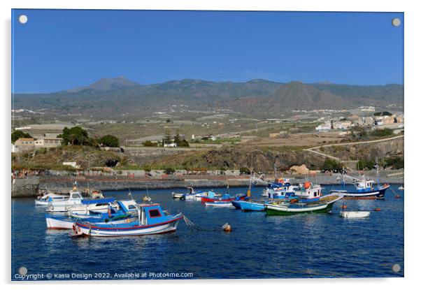Playa San Juan, Tenerife, Canary Islands, Spain Acrylic by Kasia Design
