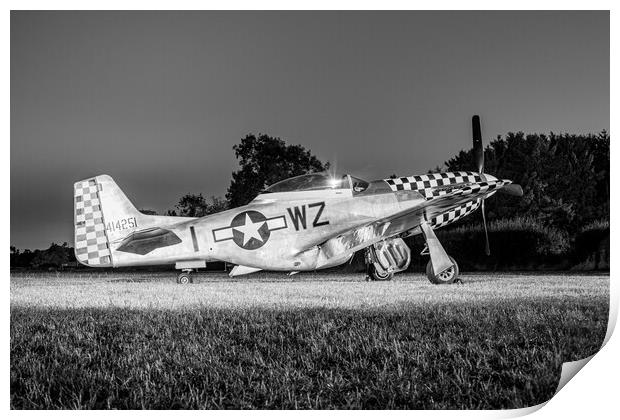 P-51D Mustang Contrary Mary Print by J Biggadike