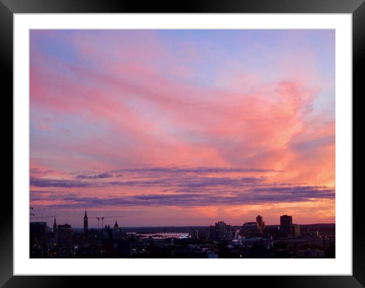 Ottawa Sunset Framed Mounted Print by Stephanie Moore