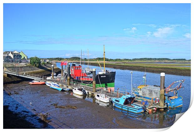 Irvine harbour North Ayrshire Print by Allan Durward Photography