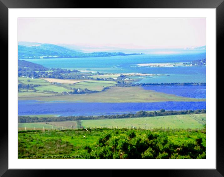 The view from Grianan of Aileach Framed Mounted Print by Stephanie Moore