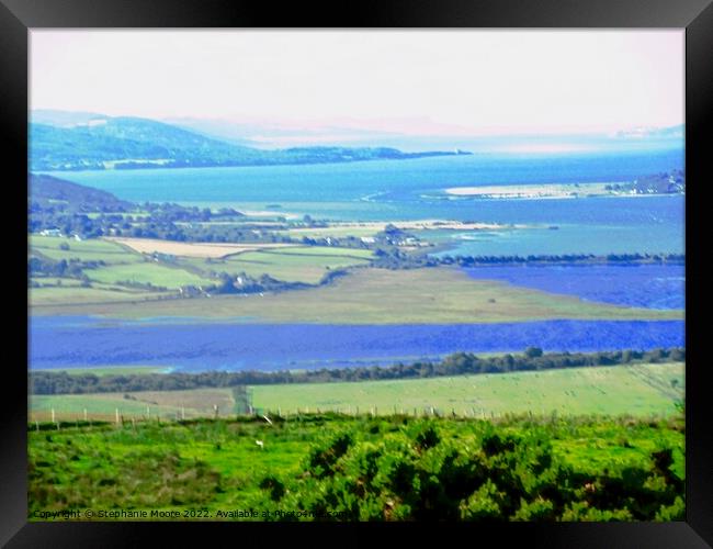The view from Grianan of Aileach Framed Print by Stephanie Moore