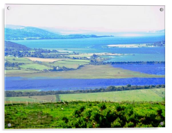 The view from Grianan of Aileach Acrylic by Stephanie Moore