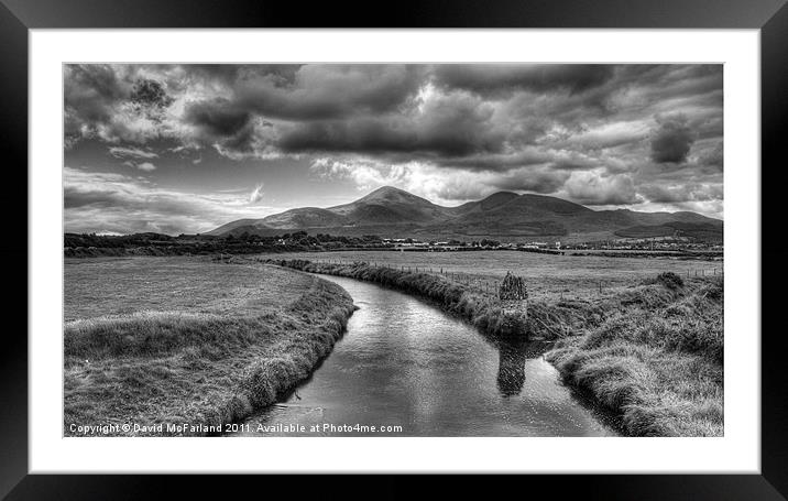 Moody Mournes Framed Mounted Print by David McFarland
