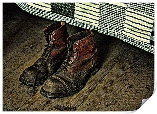 Old Boots Print by julie williams