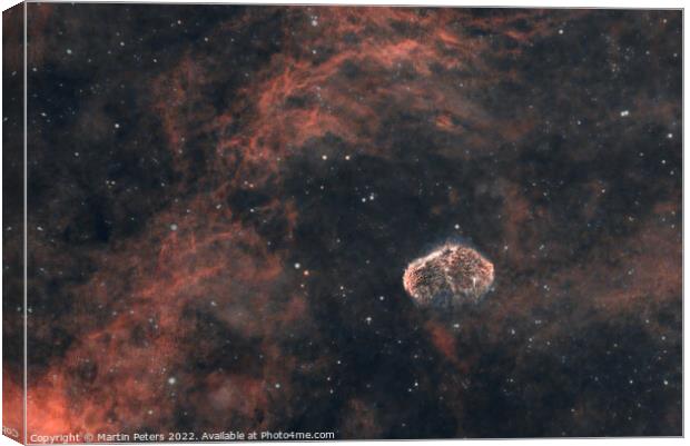 Crescent Nebula  Canvas Print by Martin Yiannoullou