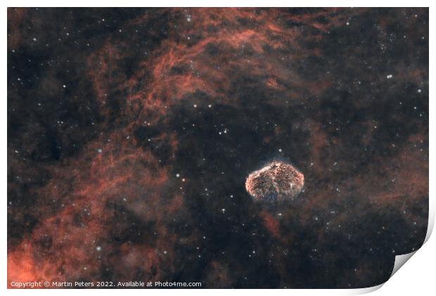 Crescent Nebula  Print by Martin Yiannoullou