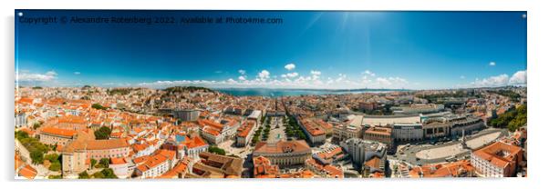 Lisbon, Portugal Panorama Acrylic by Alexandre Rotenberg