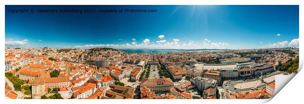 Lisbon, Portugal Panorama Print by Alexandre Rotenberg