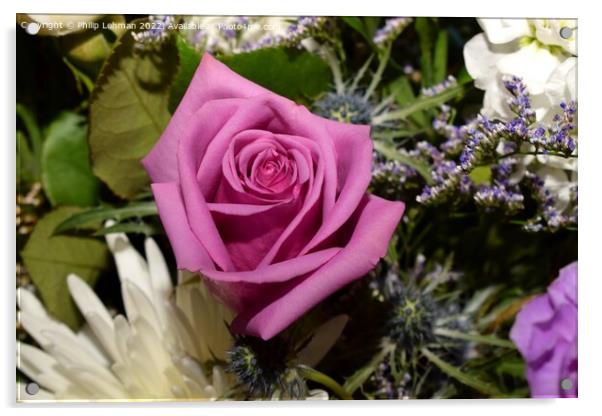 Sympathy Bouquet (24A) Acrylic by Philip Lehman